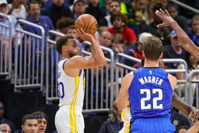 Stephen Curry Franz Wagner Warriors